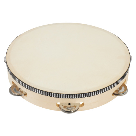 PP World Percussion Wooden Tambourine ~ 25cm Natural