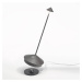 Zafferano Zafferano Pina 3K dobíjecí stolní lampa IP54 tmavě šedá