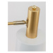 NOVA LUCE stolní lampa PAZ zlatý kov bílé kovové stínidlo bílá základna E27 1x12W 230V IP20 bez 
