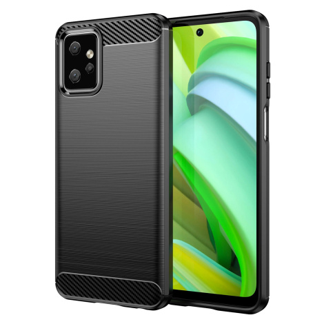 Karbonové pouzdro pro Motorola Moto G Power 2023 flexibilní silikonové karbonové pouzdro černé