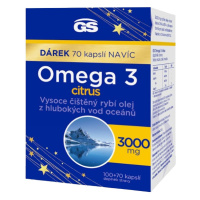 GS Omega 3 citrus 100 + 70 kapslí