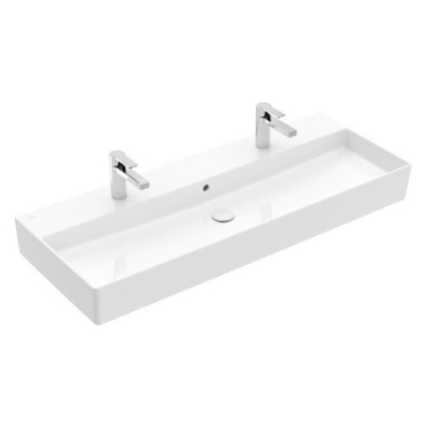 Dvojumyvadlo Villeroy & Boch Memento 120x42 cm dva otvory pro baterii 4A22CK01