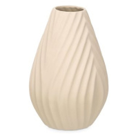 GIFTDECOR Keramická váza Diagonal stripe béžová barva