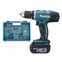 Makita DDF453SFX1 18V, 2x3Ah + sada vrtáků a bitů