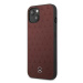 Mercedes MEHCP13MPSQRE hard silikonové pouzdro iPhone 13 6.1" red Leather Stars Pattern
