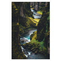 Fotografie Fjadrargljufur Canyon In Iceland, borchee, 26.7 × 40 cm