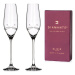 Dekorant svatby Svatební sklenice na šampaňské Kiss s krystaly Swarovski 210 ml 2KS