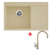 Sinks Rim 780 L Sahara + Vitalia GR