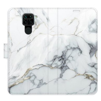 iSaprio flip pouzdro SilverMarble 15 pro Xiaomi Redmi Note 9