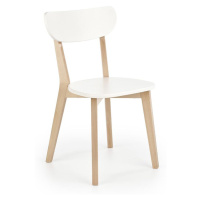 Židle Buggi dřevo/MDF bílá 45x50x81