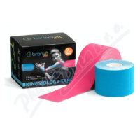 BronVit Sport Kinesio Tape set modr+růžo 2x5cmx6m