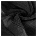 Bavlněná froté osuška s bordurou MYLAN 70x140 cm, černá, 500 gr Mybesthome