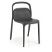 Černá plastová židle K490