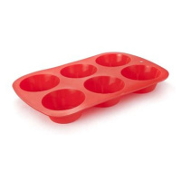 BANQUET forma na 6 muffinů silikonová CULINARIA Red 27,5 × 18 cm