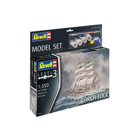 Revell ModelSet loď 65432 - Gorch Fock (1:350)