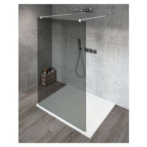 Gelco Vario - Sprchová stěna Walk-In do prostoru, 70 cm, Coated Glass, bílá/kouřové sklo GX1370G