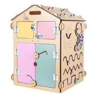 Activity board BusyKids - domeček natura pastel