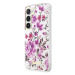 Guess GUHCS23MHCFWST hard silikonové pouzdro Samsung Galaxy S23 PLUS 5G white Flower Collection