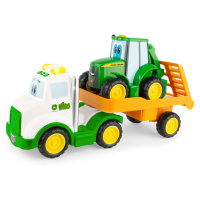 JD Kids John Deere - Traktor Johnny s tahačem 37 cm