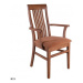 Drewmax Jídelní židle - masiv KT178 | buk / kůže Moření: Gray