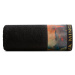 Bavlněný froté ručník s bordurou ANABELLA 50x90 cm, černá, 485 gr Eva Minge
