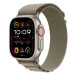 Apple Watch Ultra 2 49mm titanová s olivovým alpským tahem S Titanová
