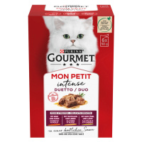 Multibalení Gourmet Mon Petit 2 x 6 ks (12 x 50 g) - mix různých druhů mas