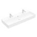 VILLEROY & BOCH Memento 2.0 Dvojumyvadlo 1200x470 mm, s přepadem, 2 otvory pro baterii, alpská b