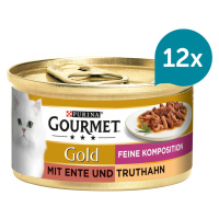 Gourmet Gold Feine Komposition kachna a krocan 12 × 85 g