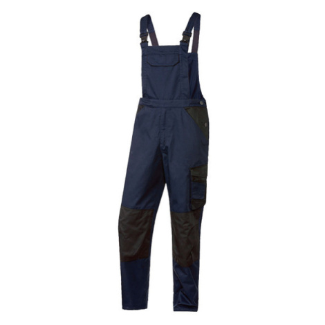 PARKSIDE® Pánské zateplené pracovní kalhoty s laclem (adult#male, 58, tmavě modrá / černá)