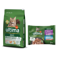 Ultima granule, 7,5 kg + Ultima kapsičky 48 x 85 g za skvělou cenu - Adult losos 7,5 kg + 48 x 8