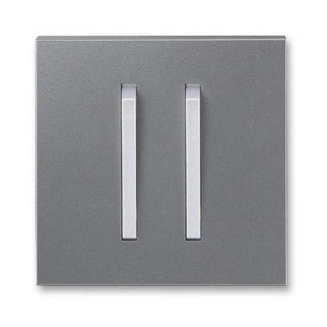 ABB Neo Tech kryt vypínače dvojitý ocelová/titanová 3559M-A00652 73
