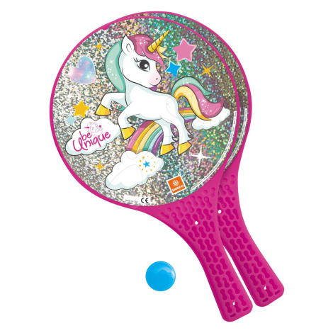 Plážový tenis Jednorožec Unicorn Mondo 2*22 cm rakety a míček Via Mondo