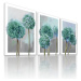 Obraz na plátně GARLIC FLOWER B set 3 kusy různé rozměry Ludesign ludesign obrazy: 3x 40x60 cm