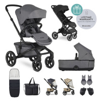 EASYWALKER Kočárek kombinovaný Jimmey Iris Grey XXL RWS + Jackey XL Shadow Black