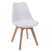 Miadomodo 80551 MIADOMODO Sada jídelních židlí, bílá, 8 kusů