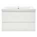 Koupelnová skříňka s umyvadlem Charlotte 80x62x37,5 cm bílá lesk