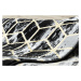 Běhoun Gloss 409A 82 3D cubes black/gold/grey 60x200 cm