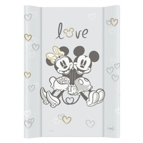 CEBA Podložka přebalovací s pevnou deskou COMFORT (50x70) Disney Minnie & Mickey Grey CebaBaby