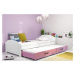 BMS Dětská postel s přistýlkou LILI 2 Barva: Bílá - grafit
