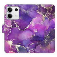 iSaprio flip pouzdro Purple Marble pro Xiaomi Redmi Note 13 5G