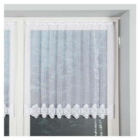 Dekorační metrážová vitrážová záclona VIOLA bílá výška 70 cm MyBestHome Cena záclony je uvedena 