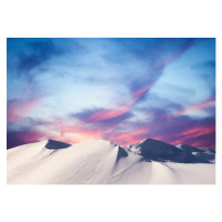 Fotografie Winter Sunset In The Mountains, borchee, 40 × 26.7 cm