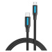 Kabel Vention USB-C 2.0 to Micro-B 2A cable 2m COVBH black