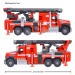 Autíčko hasičské Mack Granite Fire Truck Majorette kovové se zvukem a světlem délka 22 cm