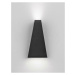 NOVA LUCE venkovní nástěnné svítidlo MILEY černý hliník čiré sklo LED 7W 3000K IP54 200-240V IP5