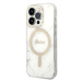 Guess GUBPP14LHMEACSH sada nabíječky MagSafe a pouzdra na iPhone 14 PRO 6.1" white Marble MagSaf