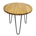 KUBRi 0501 - luxusní dubový konferneční stolek s kovovými nohami