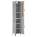 vidaXL Skříň highboard betonově šedá 34,5x34x180 cm kompozitní dřevo