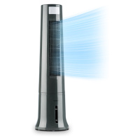 Klarstein Highrise, ventilátor, ochlazovač vzduchu, zvlhčovač vzduchu, chladící náplň, 40 W, 2,5